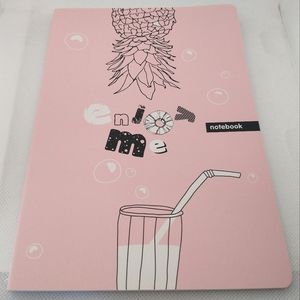 FREE ADD-ON WITH PURCHASE Pineapple Stitched Lined Notebook NEW